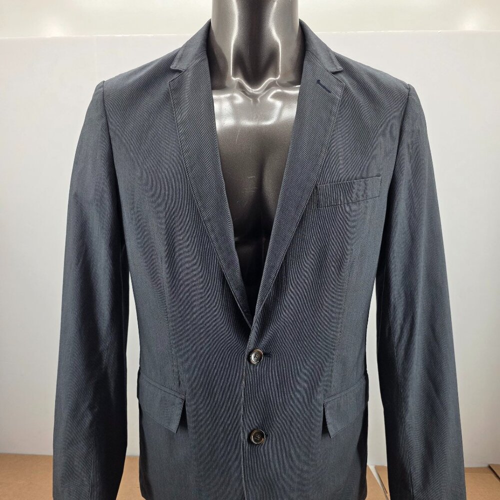 J Crew Blazer Mens  Gray Unstructured Twin Vented 2 Button Sportcoat Jacket Sz M